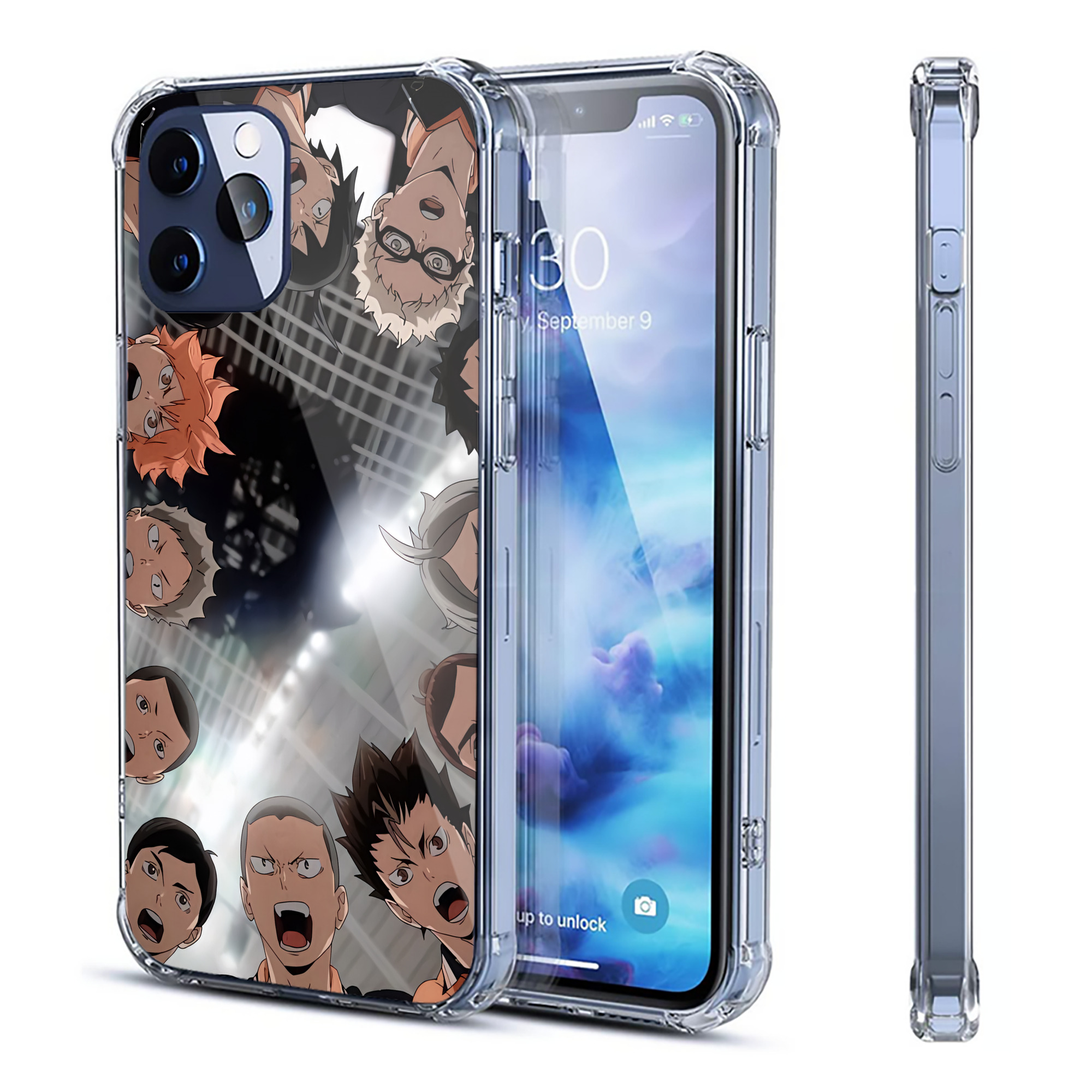 （画像用） ハイキュー!! Haikyu!! 【iPhone 12シリーズ対応】透明スマホケース（クリアソフトケース）